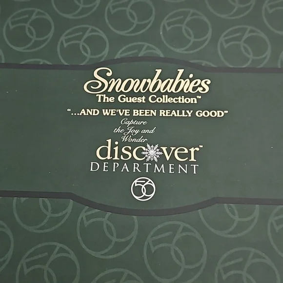 Vintage Dept 56 Snowbabies Guest Collection '..And We've Been Really Good' Santa - Picture 7 of 9